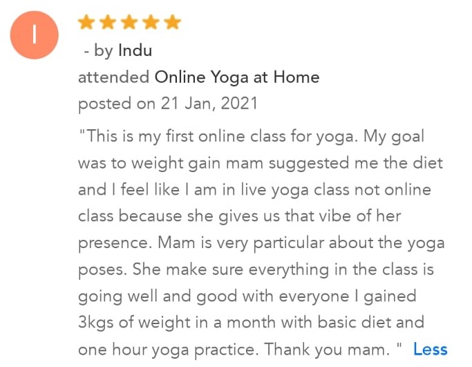 Online Yoga Classes for ladies